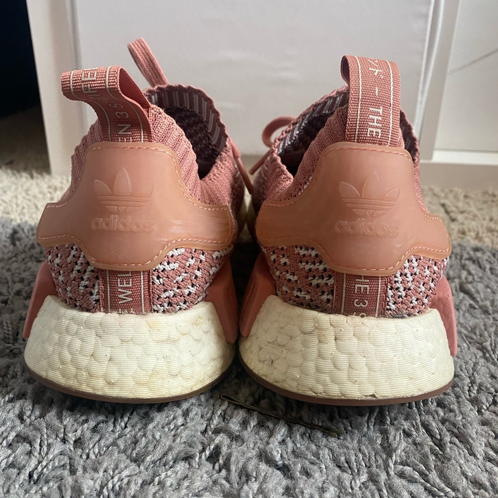 Adidas pink nmd tennis shoes